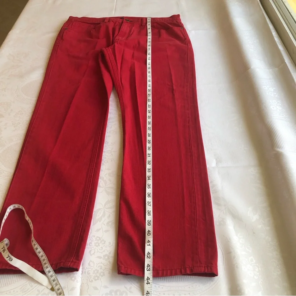 Sean John Clayton Slim Straight Red Jeans Denim Pants Men’s Size W36/L32 Casual